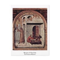 Miracles Of The Holy By Simone Martini Post Cards