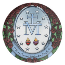 Miraculous Medal 2 Dinner Plate