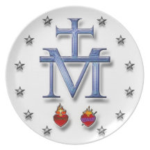 Miraculous Medal Party Plates