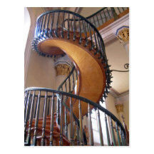 Miraculous Staircase, Loretto Chapel Santa Fe Postcard