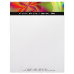 Mirador I · Fractal Art · Red &amp; Green Personalized Letterhead