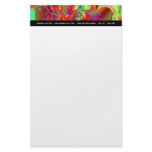 Mirador I · Fractal Art · Red &amp; Green Custom Stationery