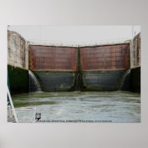 Miraflores Locks, Panama Canal Poster