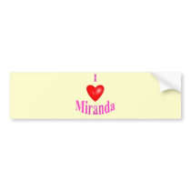 Miranda Bumper Stickers