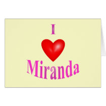 Miranda Greeting Cards