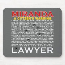 Miranda for Citizens mousepad by APJournal Miranda for Citizens mousepad