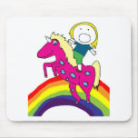 Miranda Riding Unicorn mousepads