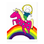 Miranda Riding Unicorn postcards