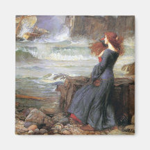 Miranda - The Tempest - John William Waterhouse Refrigerator Magnet