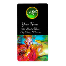 MIRANDOLINA  / Venetian Carnival Masks Labels