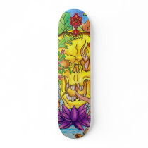 mireille heads skateboard deck