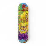 mireille heads skateboard deck