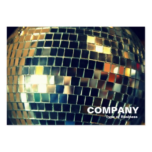Mirror Ball Business Card Template (front side)