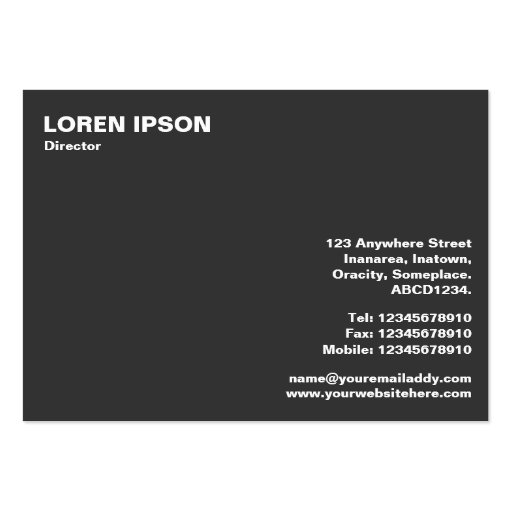 Mirror Ball Business Card Template (back side)