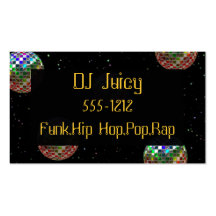 Mirror Ball Party Business Card Template