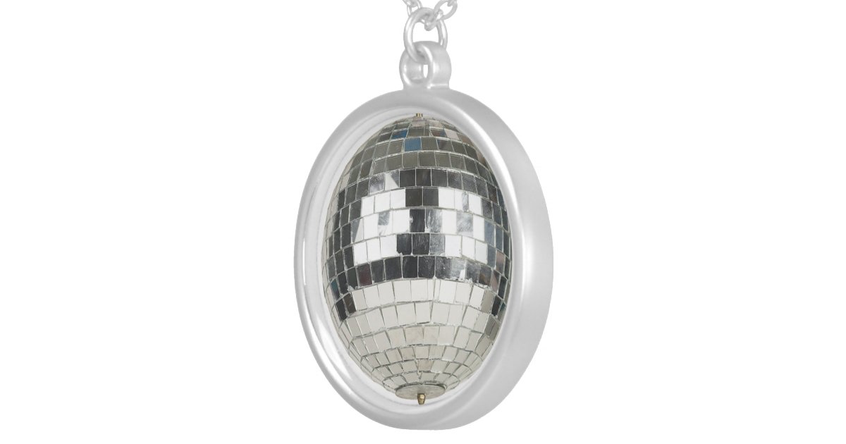 Mirror Ball Pendant Necklace Zazzle