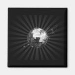 Mirror Disco Ball on Black Magnets