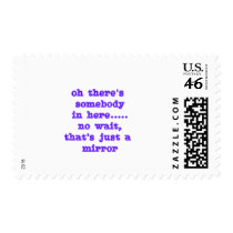 Mirror Idiot postage by Sleepless_Shadowman Mirror Idiot postage