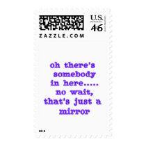 Mirror Idiot postage by Sleepless_Shadowman Mirror Idiot postage