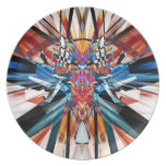 Mirror Image Abstract Dinner Plates