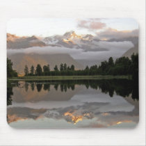 Mirror Lake - Lake Matheson Mousepad by J32Teez Mirror Lake - Lake Matheson Mousepad