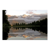 Mirror Lake - Lake Matheson Poster posters by J32Teez Mirror Lake - Lake Matheson Poster posters