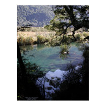 Mirror Lake, New Zealand posters by BruceRawles Mirror Lake, New Zealand posters