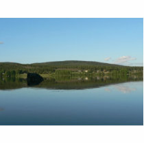 Mirror Lake With Green Hill photo sculptures