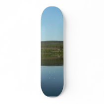 Mirror Lake With Green Hill skateboards by lifesphere Mirror Lake With Green Hill skateboards