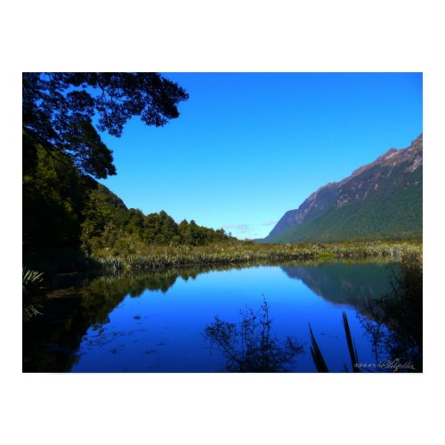 Mirror Lakes : Milford Sound : New Zealand Poster print
