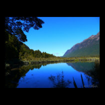 Mirror Lakes : Milford Sound : New Zealand Poster posters