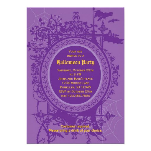 Mirror Mirror Halloween InvitationInvitation