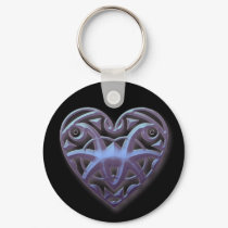 Mirrored Hearts keychains