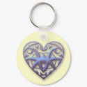 Mirrored Hearts keychains by blarneybin Mirrored Hearts keychains