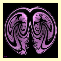 Mirrored Masks Art Print