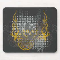 Mirrored Skull. mousepads
