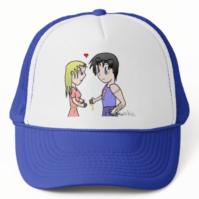Mis-Matched Couple Hat by Moondial