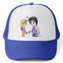 Mis-Matched Couple hats by Moondial Mis-Matched Couple hats