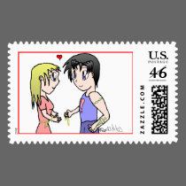 Mis-Matched Couple stamps