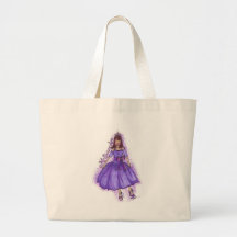 MIS QUINCE ANOS - PURPLE CANVAS BAG