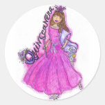Mis Quince Anos Round Stickers