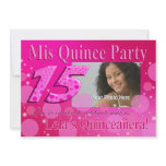 Mis Quince I Photo Party Invitation