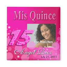 Mis Quince I Photo Party Magnet magnet