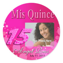 Mis Quince I Photo Party Sticker sticker