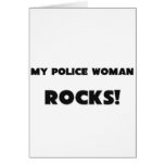 ¡MIS ROCAS de la mujer de la policía! Tarjeton