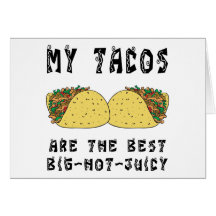Mis Tacos son el mejor Felicitación