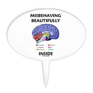 Misbehaving Beautifully Inside (Anatomical Brain) Cake Pick