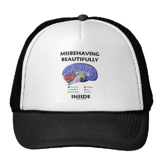 Misbehaving Beautifully Inside (Anatomical Brain) Hats