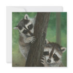 Mischief raccoon invitation card
