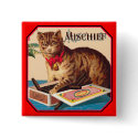 Mischief the Cat buttons by Aquavel Mischief the Cat buttons